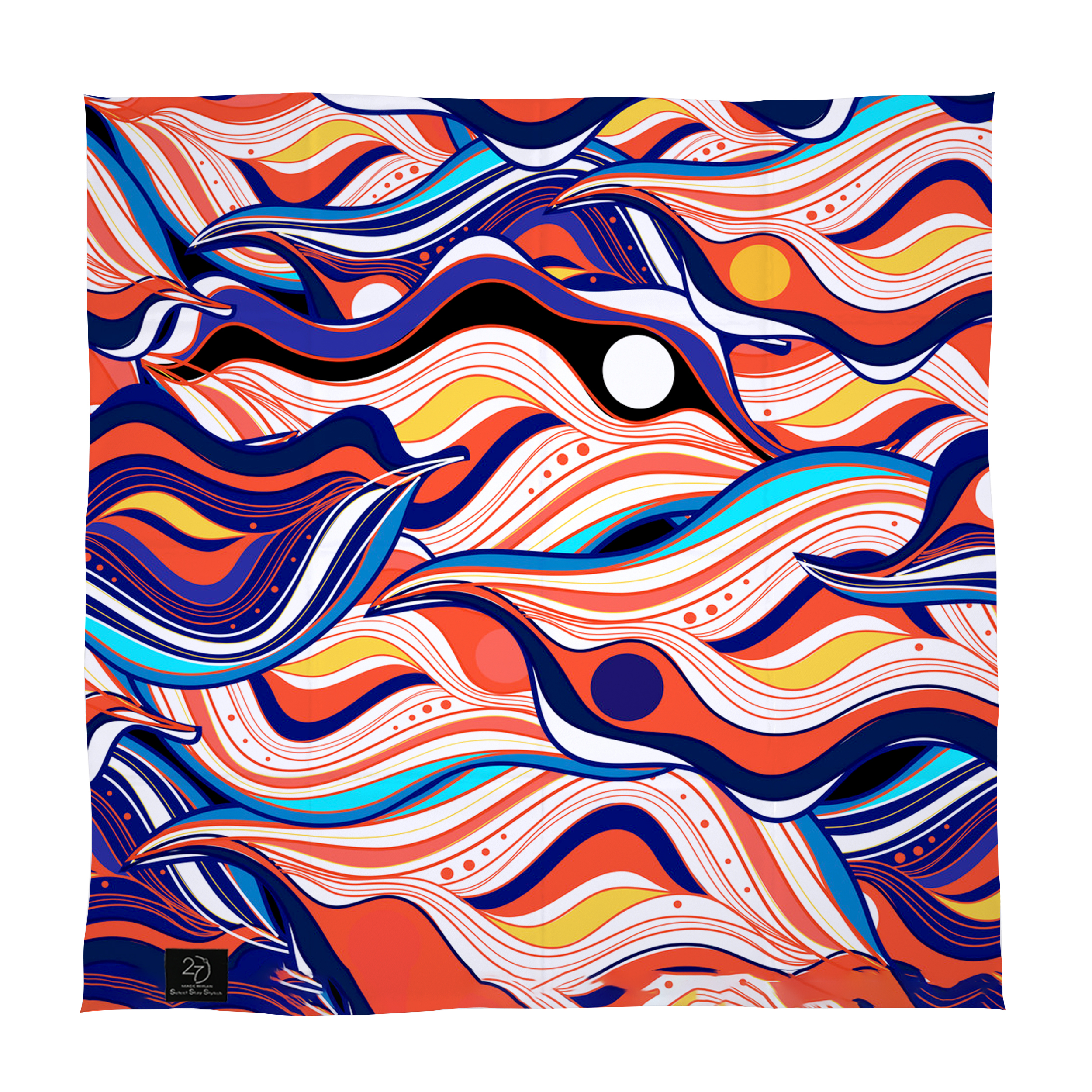   دستمال سر و گردن 27 طرح انتزاعی کد H14