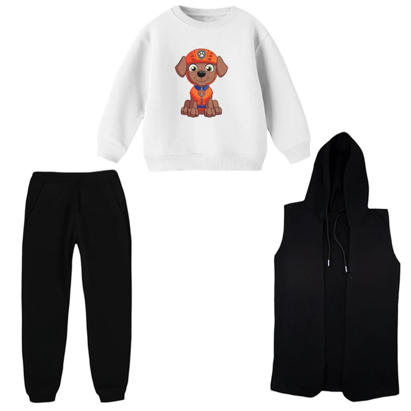 ست 3 تکه لباس راحتی بچگانه مدل سگ نگهبان کد 02