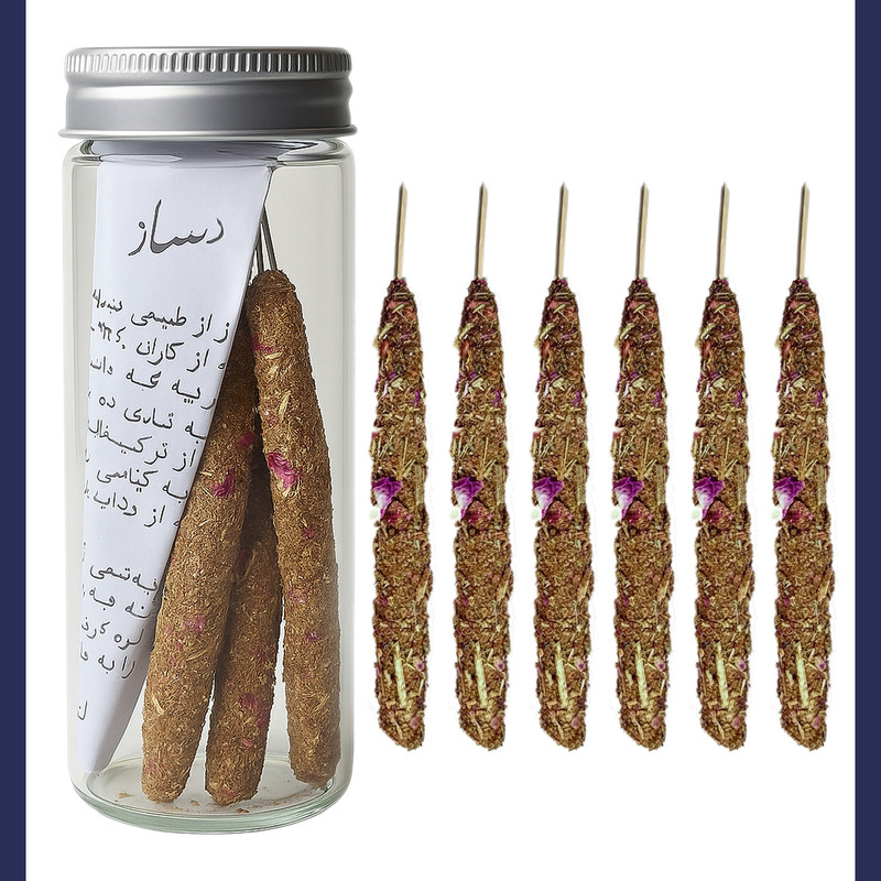 عود دستساز دسّاز کد 10 رایحه ده گیاه معطر بسته 6 عددی