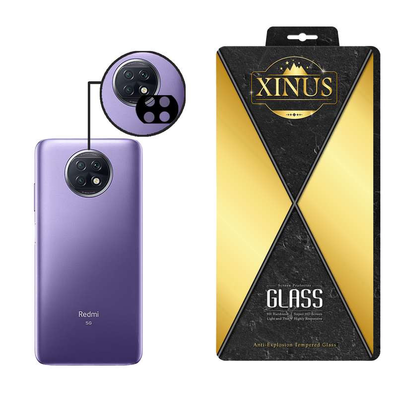 محافظ لنز دوربین ژینوس مدل 2SFA مناسب برای گوشی موبایل شیائومی Redmi Note 9T به همراه محافظ صفحه نمایش