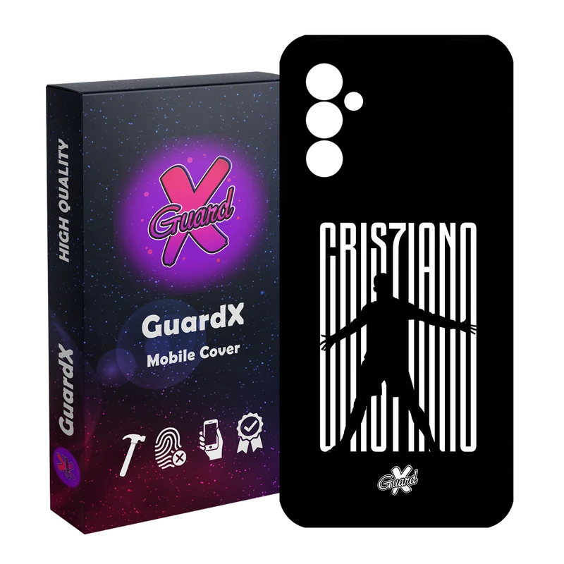 کاور گارد ایکس طرح CR7 مدل Glass10115 مناسب برای گوشی موبایل سامسونگ Galaxy A14 / A14 5G