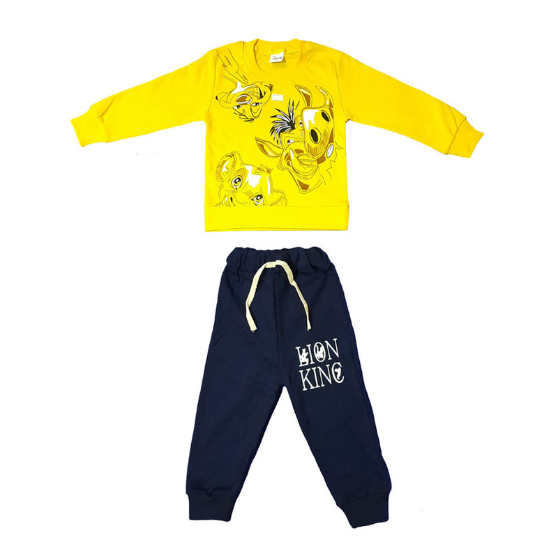 ست تی شرت و شلوار پسرانه طرح شیرشاه