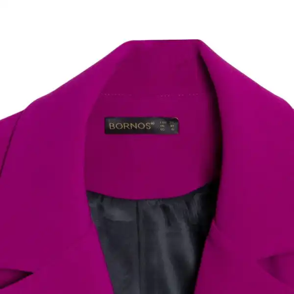 کت زنانه برنس مدل آدنا رنگ سرخابی