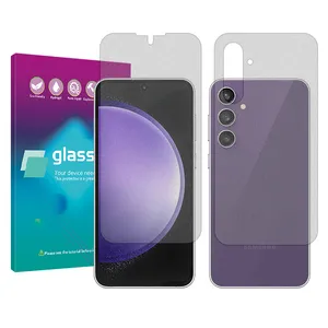 Glass Pro Resistant model Matte screen protector suitable for Samsung Galaxy S23 FE mobile phone along with the back protector