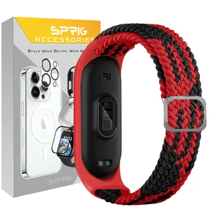Sprig Braided Dual Color Strap Suitable for Xiaomi Mi band 5/6/7