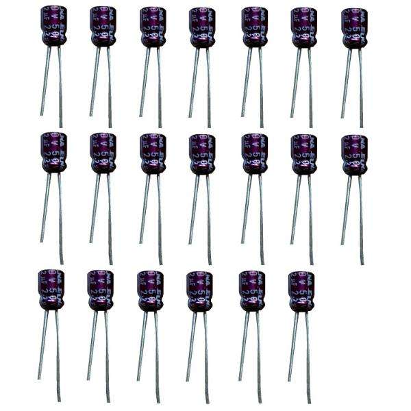 خازن الکترولیت 2.2 میکروفاراد مدل 150 بسته 20 عددی