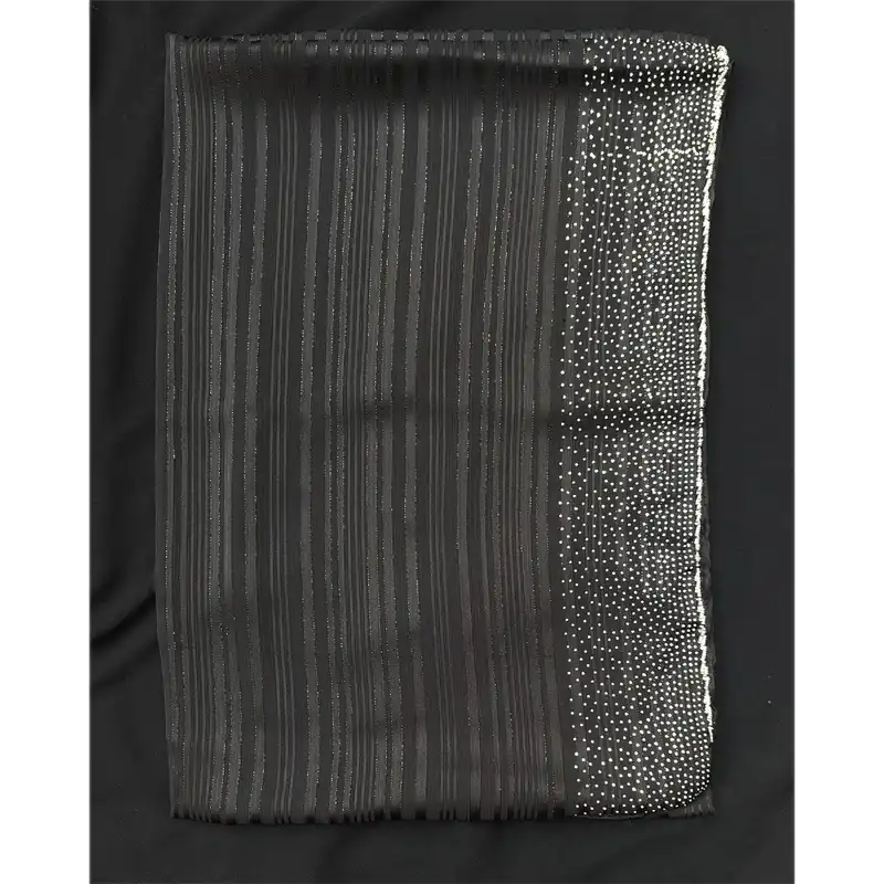 شال زنانه مدل حریر نگین دار و جواهردوزی شده کد H2