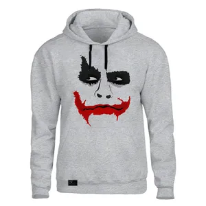 هودی مردانه مدل JOKER کد JM12 رنگ طوسی