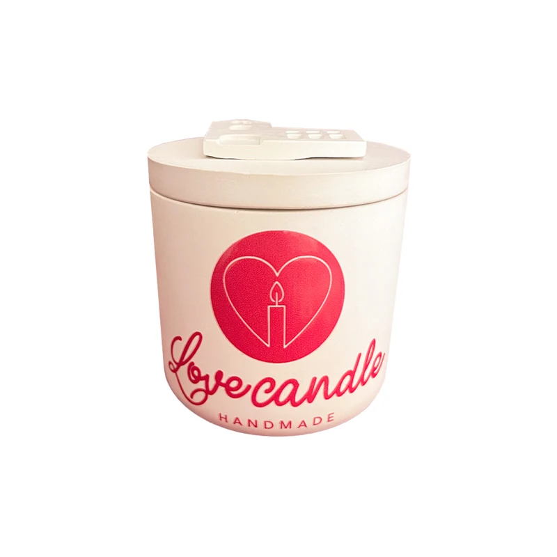 شمع دستساز طرح استوانه درب دار مدل رايحه دار