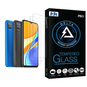 PK Delta Glass MIX003 Screen Protector For Xiaomi Redmi 9C NFC Pack Of 3