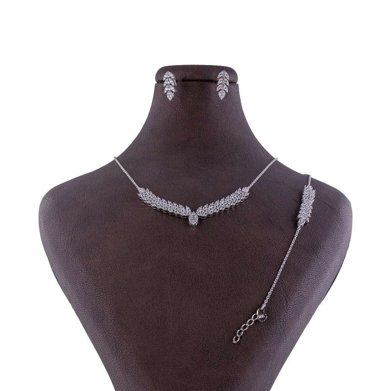 نیم ست نقره زنانه آمیتیس مدل AMT_N093