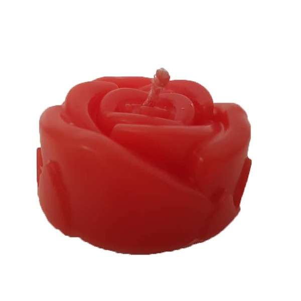 شمع مدل گل رز بسته 6 عددی