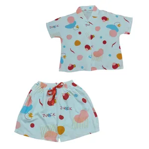 ست شومیز و شلوارک زنانه مدل نخی تایلندی 1