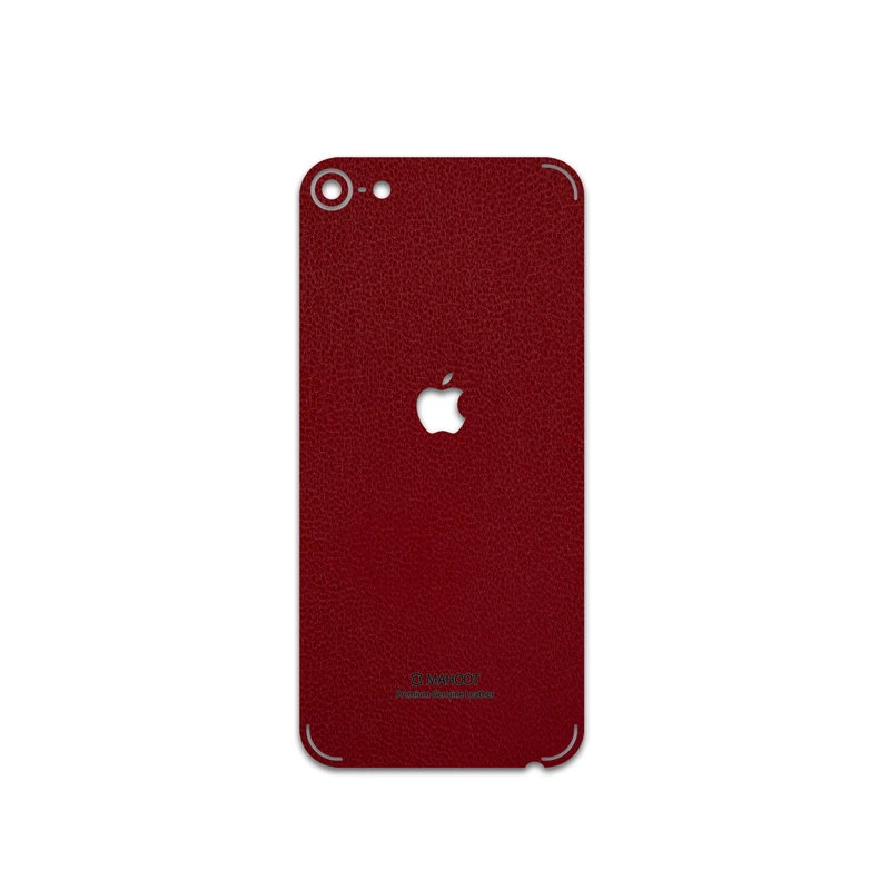برچسب پوششی ماهوت مدل Red-Leather مناسب برای گوشی موبایل اپل iPod touch 6th Gen