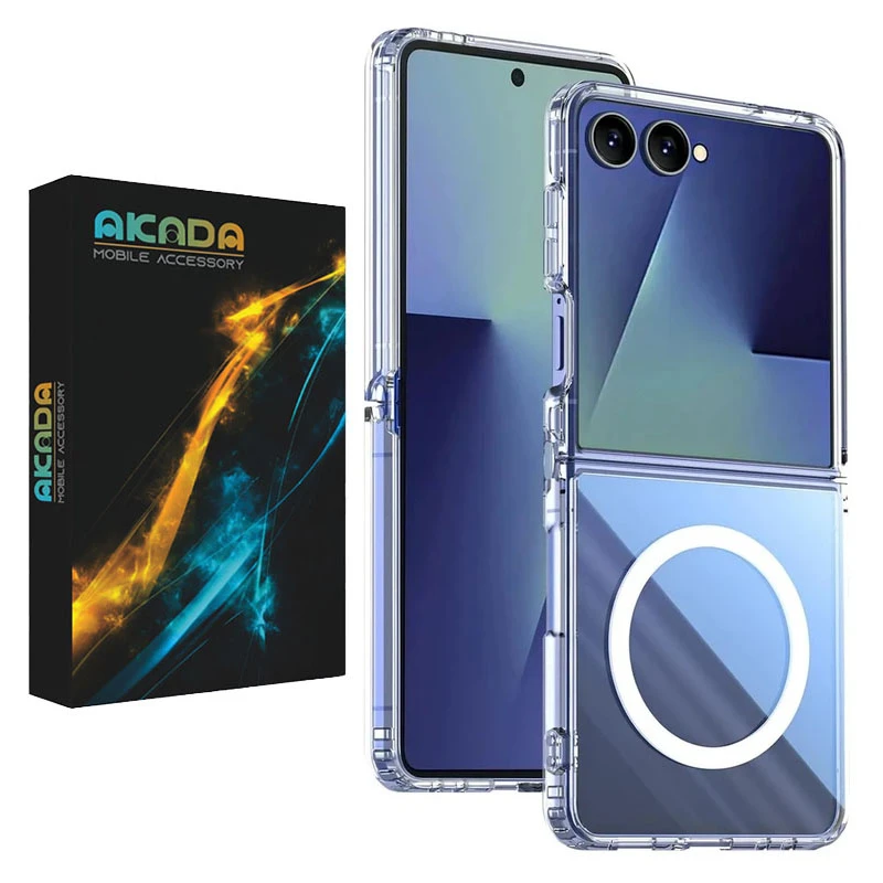 کاور آکادا مدل Magclear مناسب برای گوشی موبایل سامسونگ Galaxy Z Flip 7