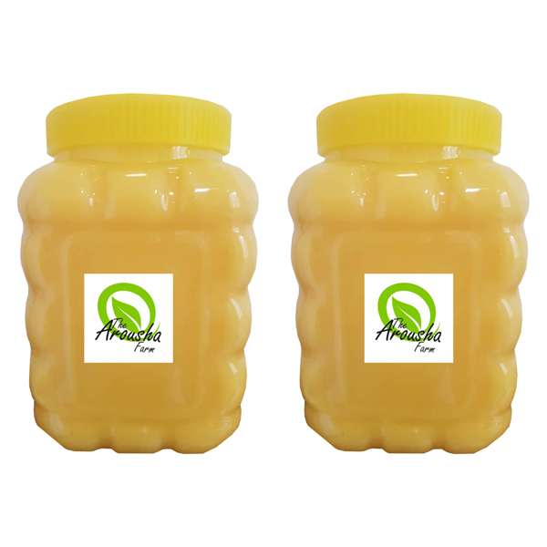 روغن حیوانی گاوی مزرعه آروشا - 1000 گرم مجموعه 2 عددی