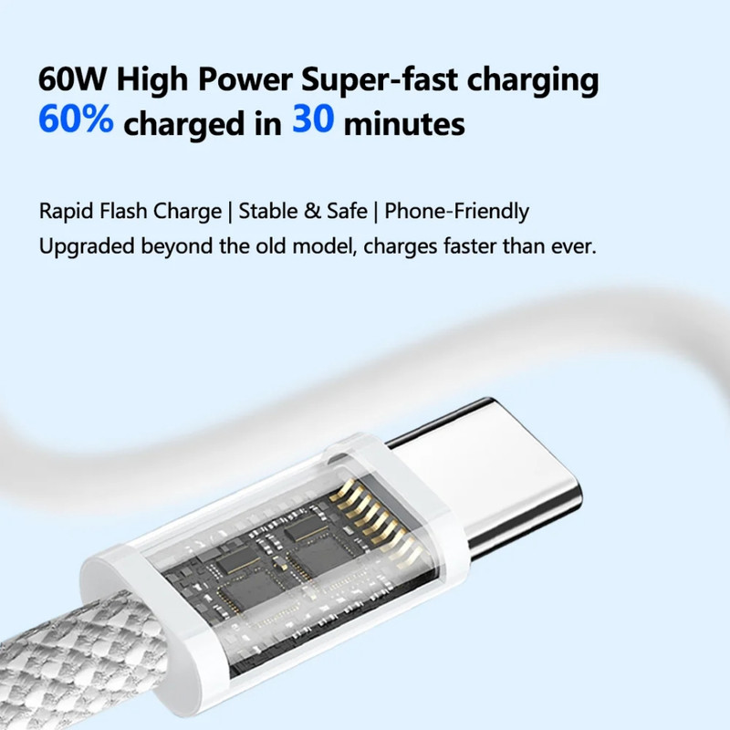کابل تبدیل USB-C سمگپرس مدل PD i16 به طول 1 متر