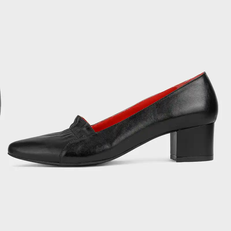 کفش زنانه پاتن چرم آفتاب مدل رویه کش