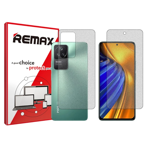 محافظ صفحه نمایش مات ریمکس مدل HyMTT مناسب برای گوشی موبایل شیائومی Poco F4 به همراه محافظ پشت گوشی