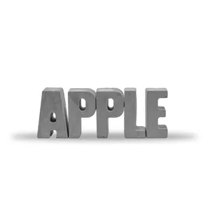مجسمه طرح حروف بتنی مدل APPLE مجموعه 5 عددی
