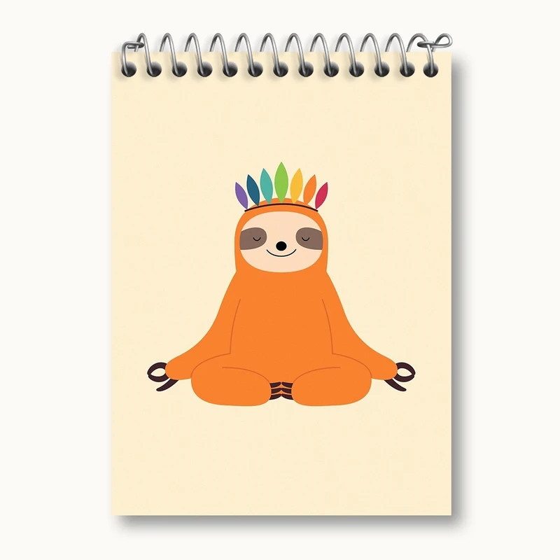 دفتر یادداشت 50 برگ خندالو مدل تنبل کد 5065