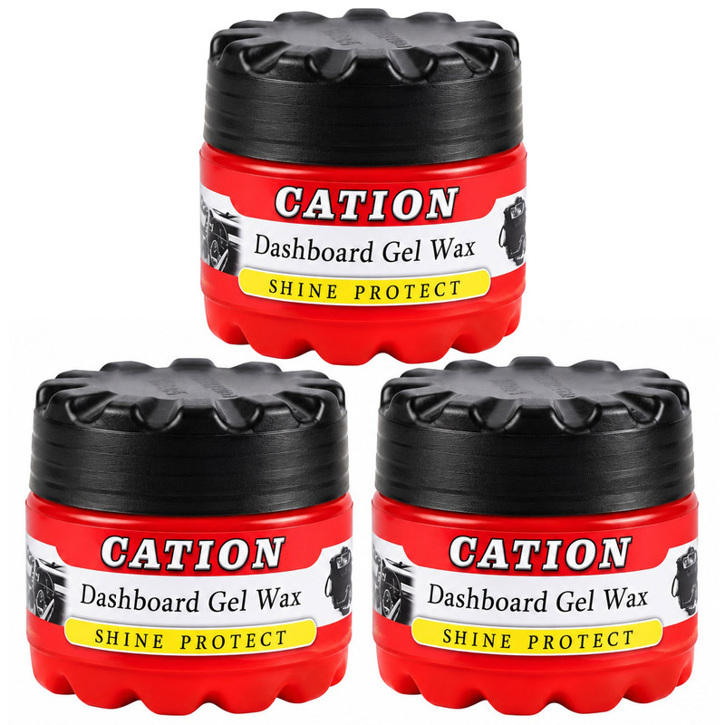 ژل واکس داشبورد خودرو کاتیون ماکائو مدل CMP-1007 حجم 150 میلی لیتر بسته 3 عددی
