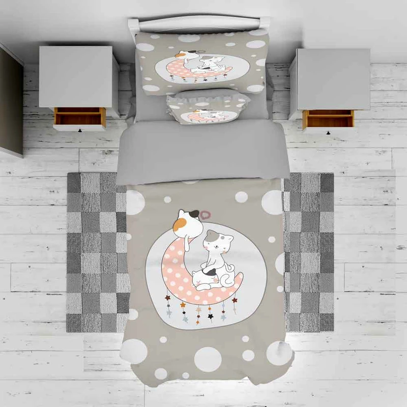 سرویس روتختی مدل ماه و ستاره کد TXY820 تک نفره 5 تکه