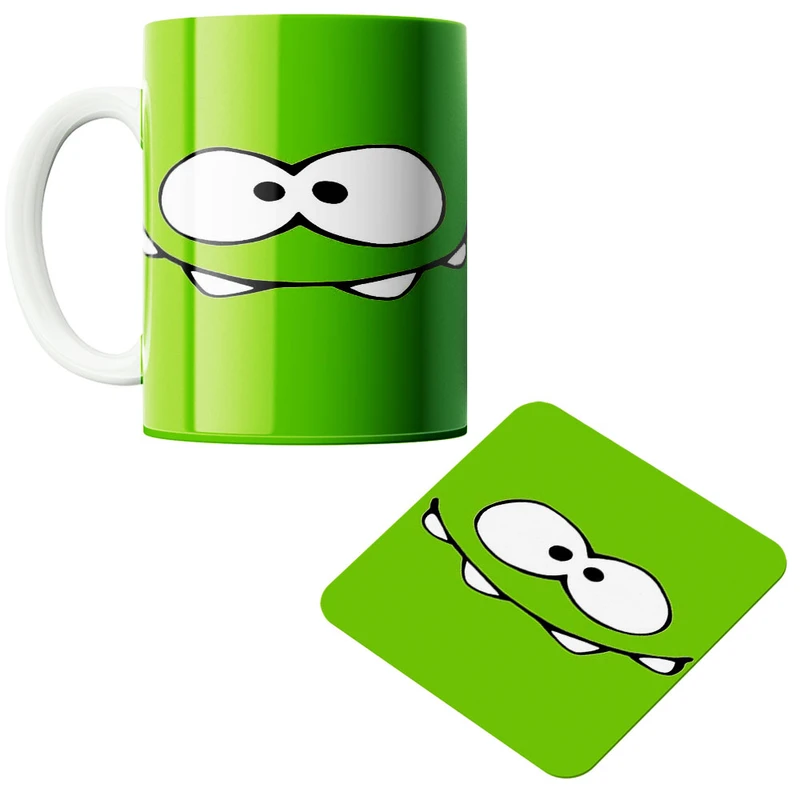 ماگ پادآفرین مدل سبز کد 417 به همراه زیر لیوانی 