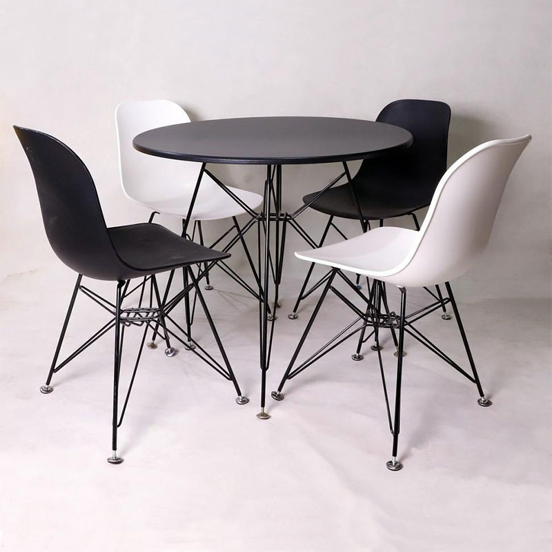 میز و صندلی ناهارخوری 4 نفره مدل آریا پایه فلزی