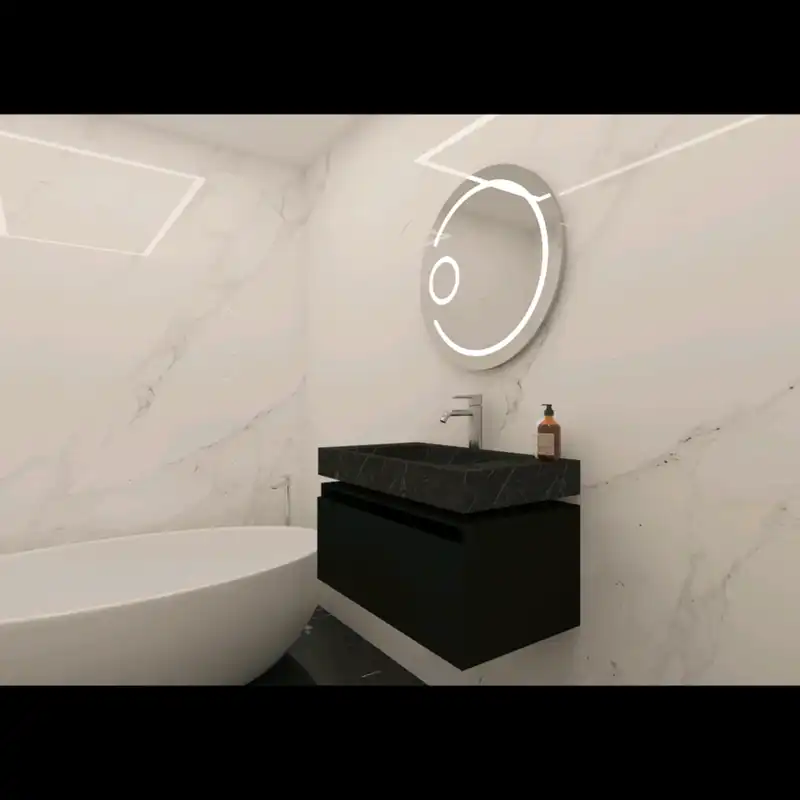 ست کابینت و روشویی سایا کابینت مدل سرامیکی کد 80