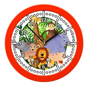 ساعت دیواری کودک مدل حیوانات جنگل