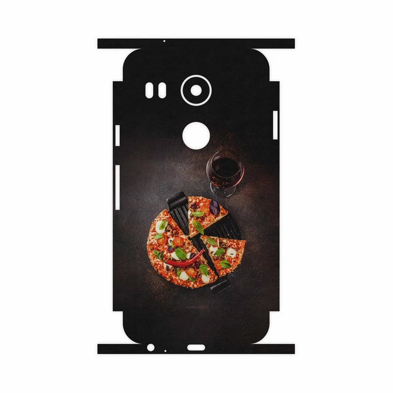 برچسب پوششی ماهوت مدل Pizza-FullSkin مناسب برای گوشی موبایل گوگل Nexus 5X