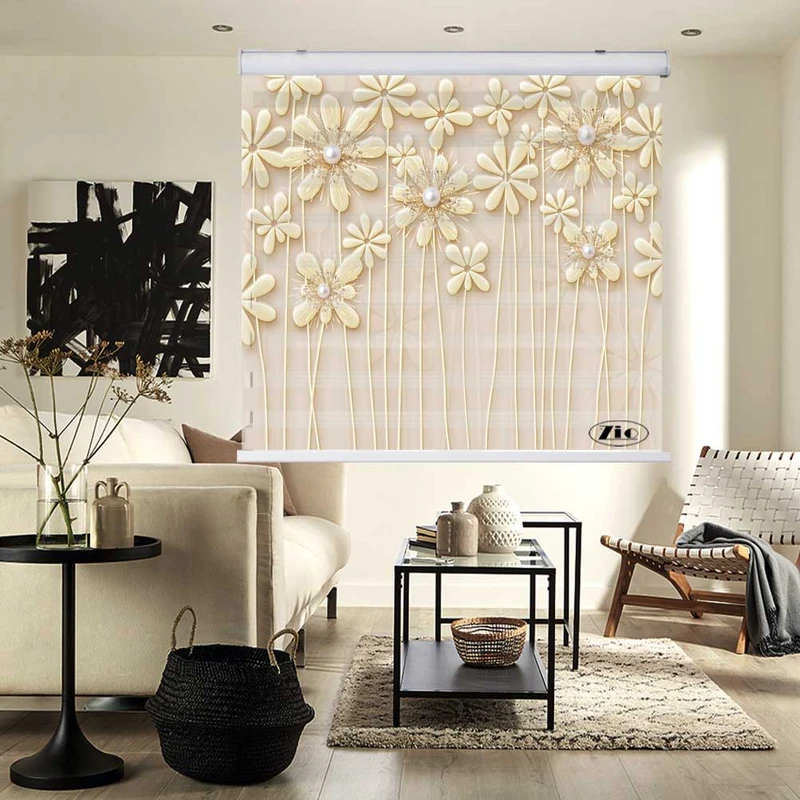 پرده زبرا زیو کد 3D1298 سایز 150x200 سانتی متر