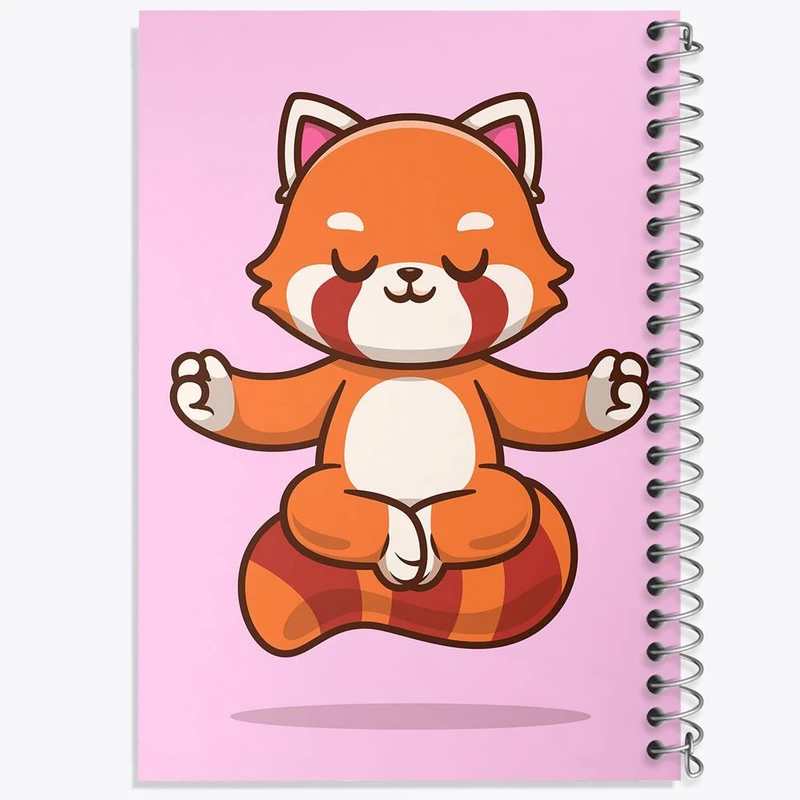 دفتر نت موسیقی 50 برگ خندالو مدل حیوانات بامزه پاندای قرمز کد 29440