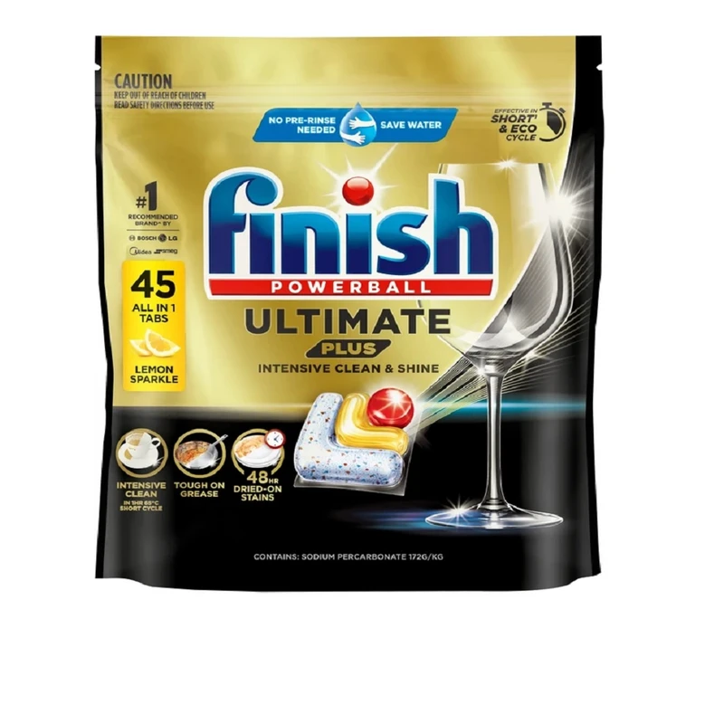 قرص ماشین ظرفشویی فینیش مدل Ultimate Plus Hepsi 1 Arada Limon بسته 45 عددی