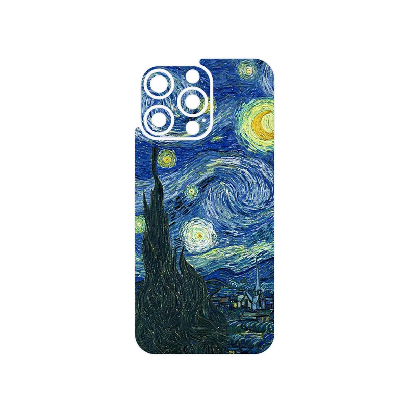 برچسب پوششی ماهوت مدل The Starry Night of van Gogh مناسب برای گوشی موبایل اپل iPhone 15 Pro Max
