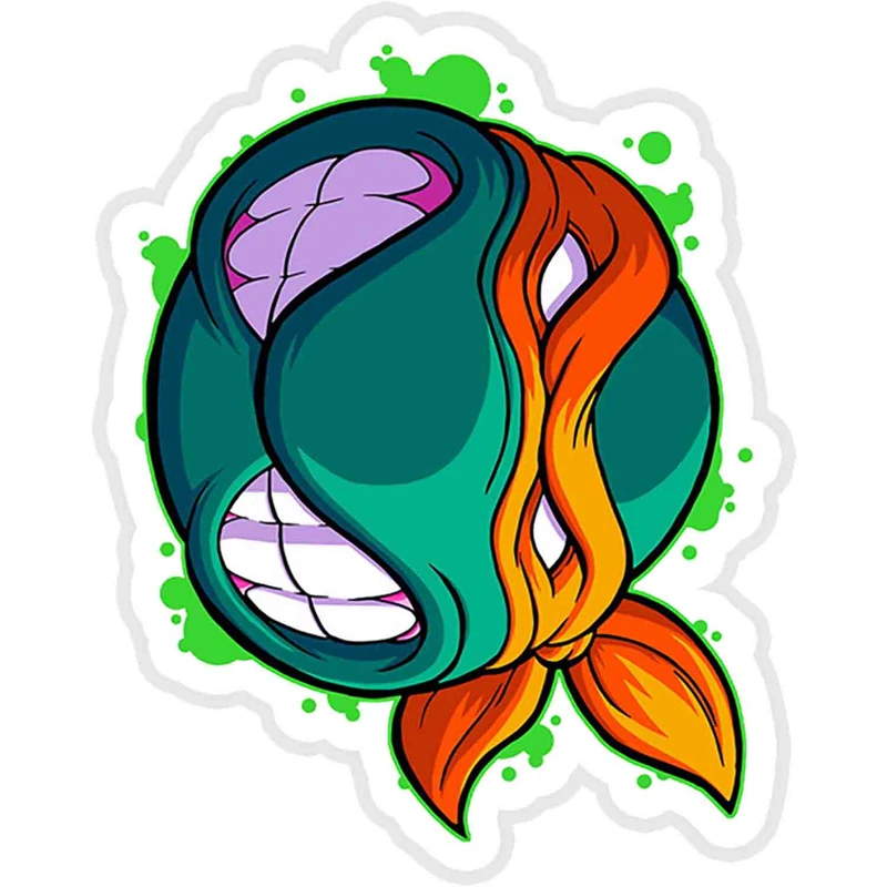 استیکر لپ تاپ طرح Michaelangelo Sticker کد ST1229