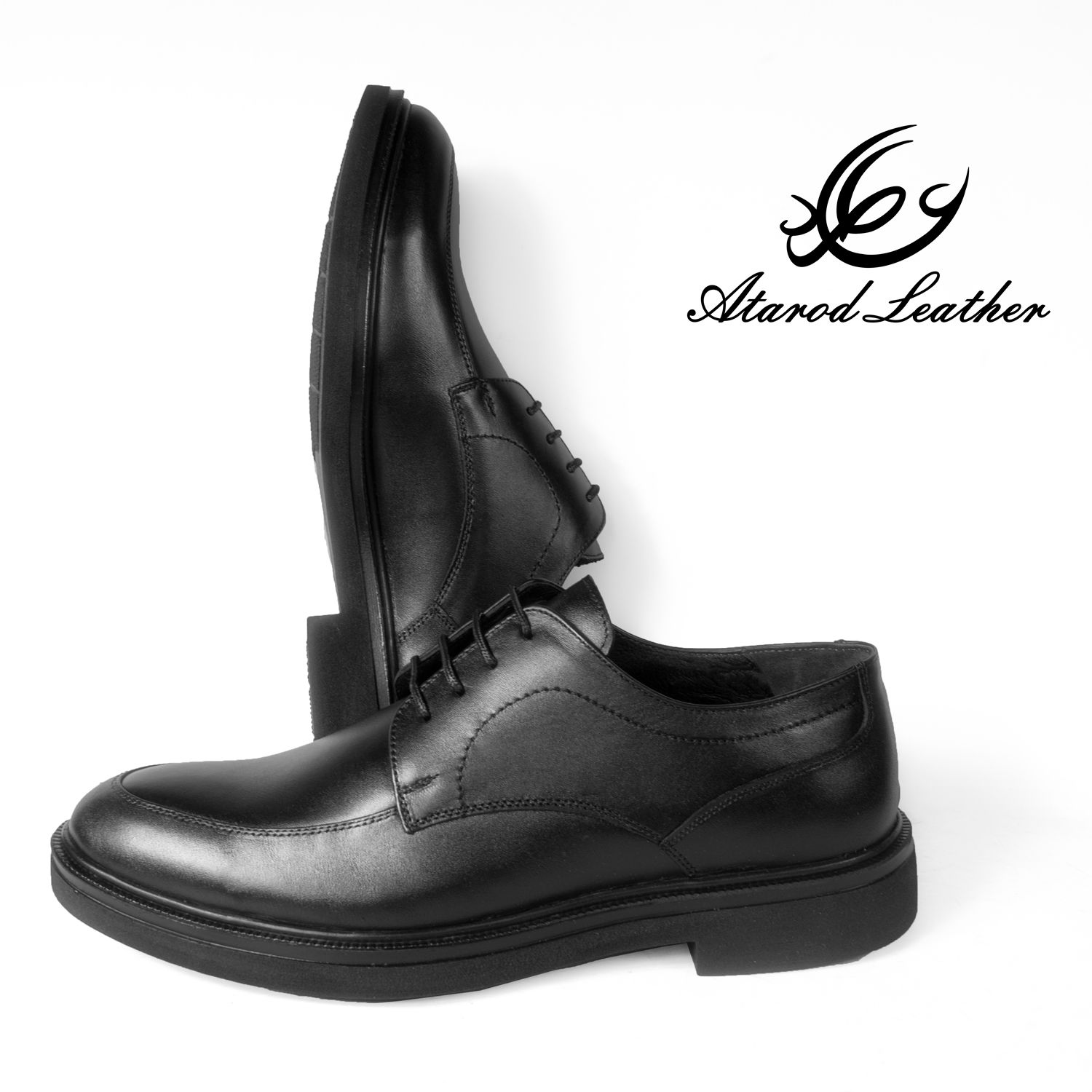 کفش مردانه چرم عطارد مدل چرم طبیعی کد SH87 -  - 10