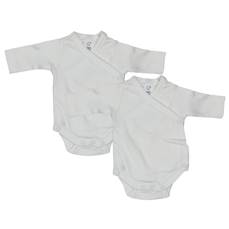 بادی آستین بلند نوزادی سی اند ای مدل bp421 بسته دو عددی