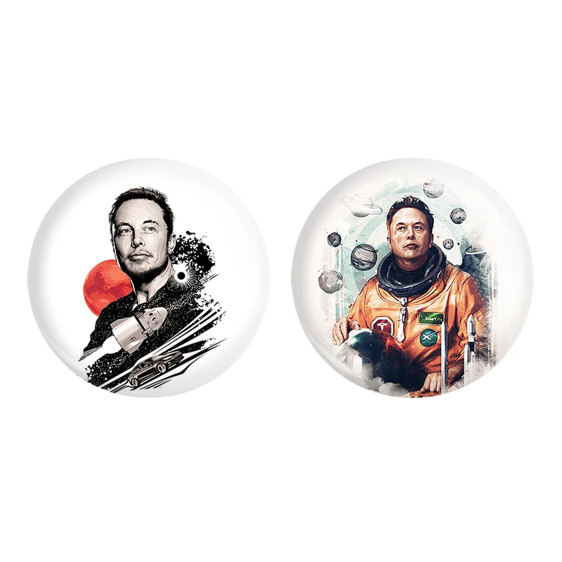 مگنت خندالو طرح ایلان ماسک Elon Musk کد 1091710916 مجموعه 2 عددی