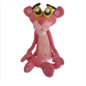 مجسمه مدل پلنگ صورتی