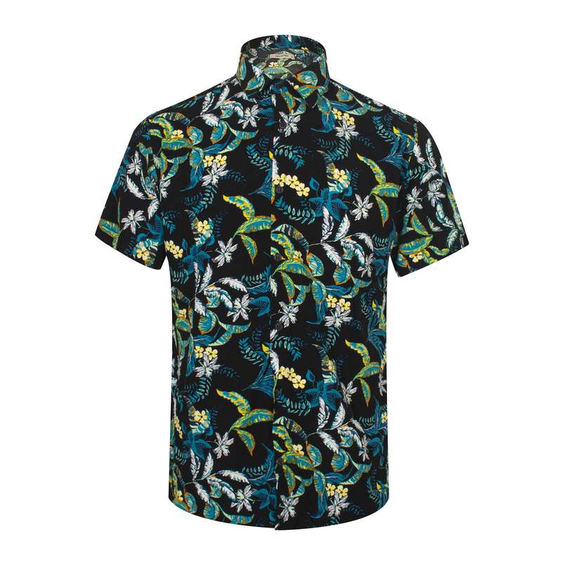 پیراهن آستین کوتاه مردانه مدل هاوایی کد Pir-38