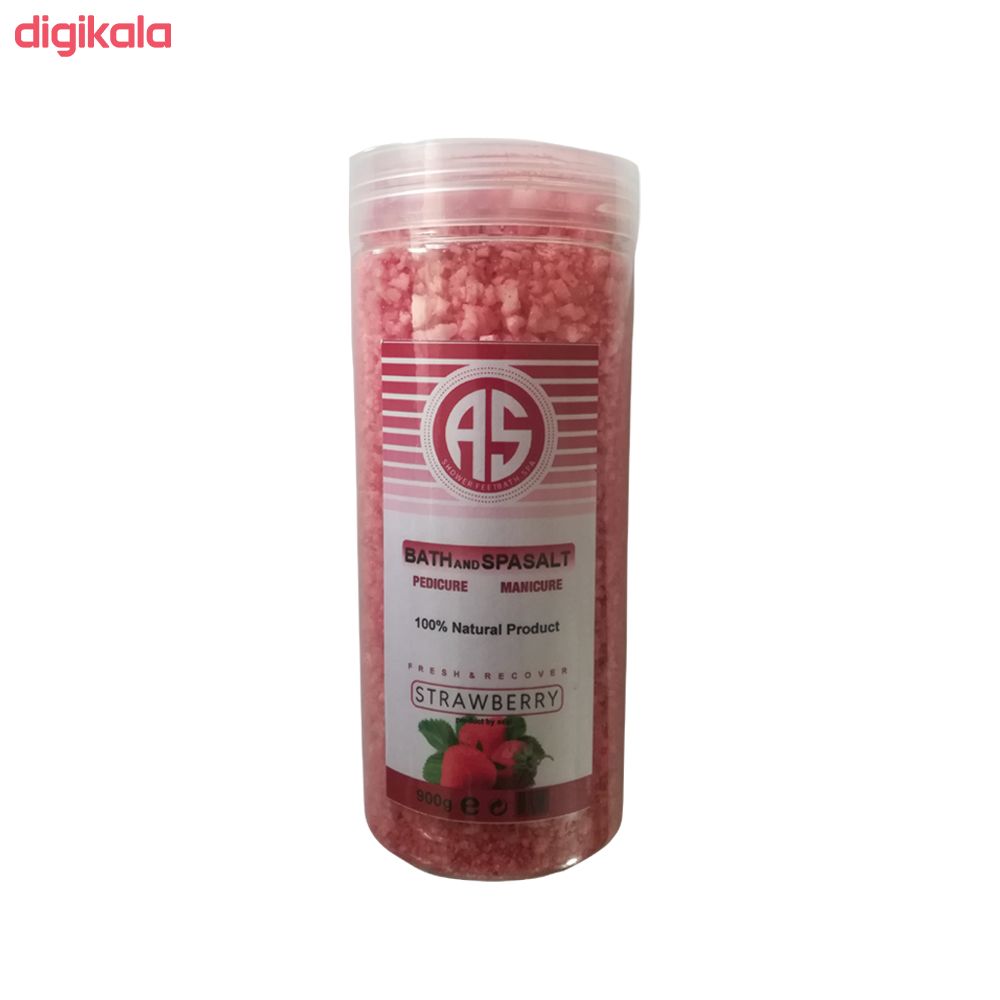  خرید اینترنتی با تخفیف ویژه نمک حمام آس مدل Strawberry وزن 900 گرم