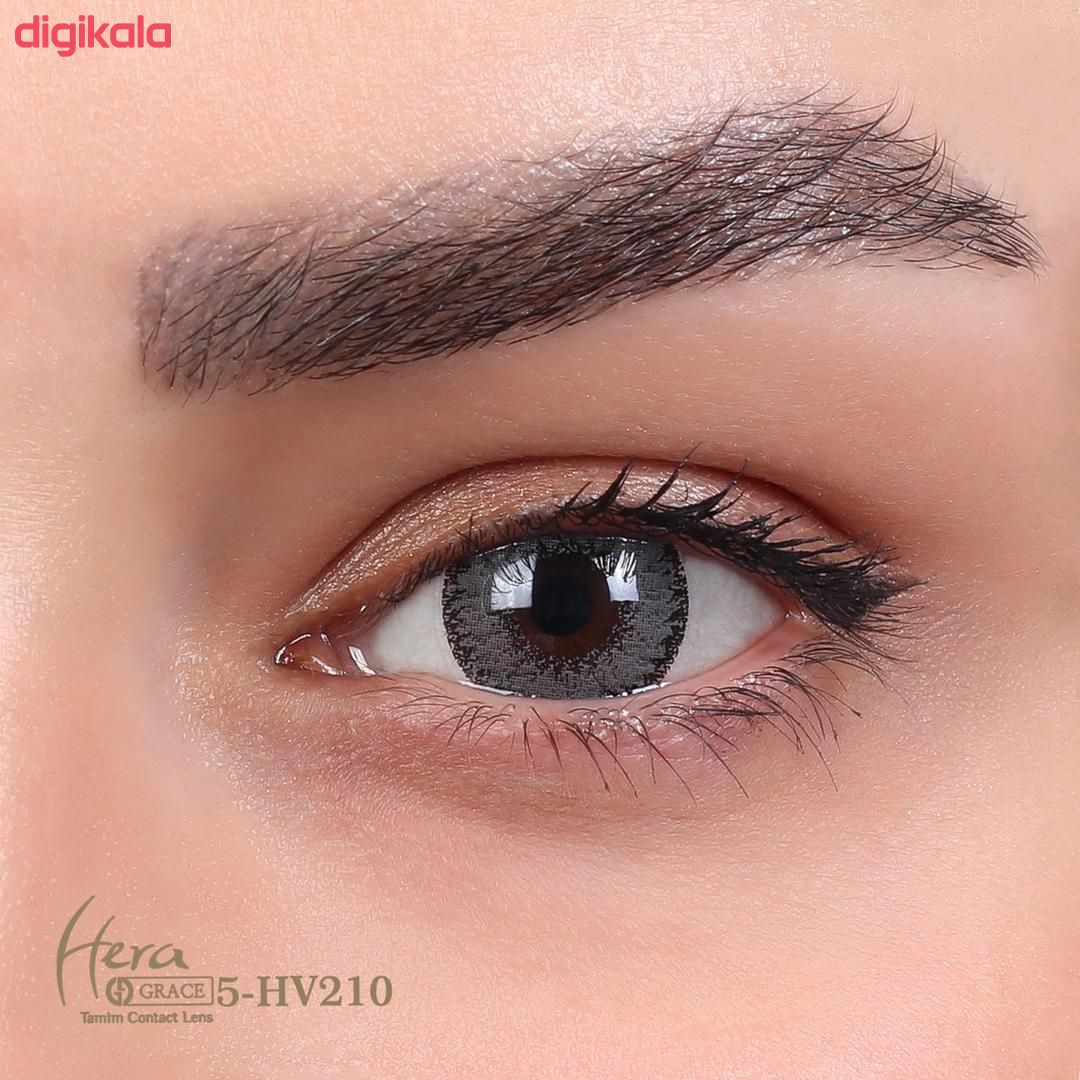 لنز چشم گریس هرا شماره 5 رنگ خاکستری دور مشکی main 1 2