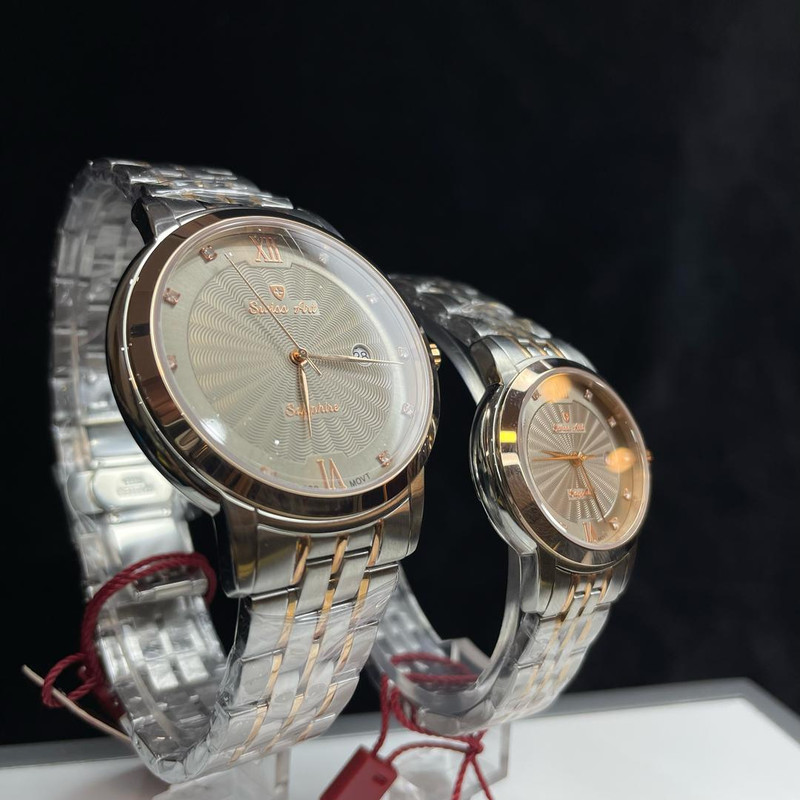 ست ساعت مچی عقربه‌ای زنانه و مردانه سوئیس آرت مدل 62001112-07