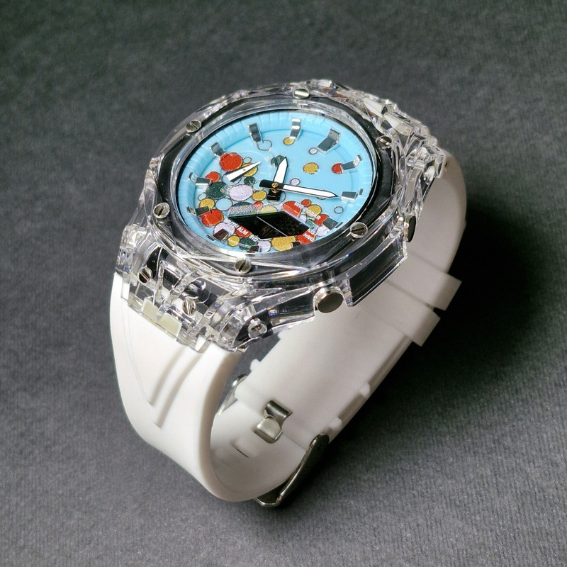 ساعت مچی عقربه‌ای مدل پمپی دوزمانه کوارتز مدل G1000