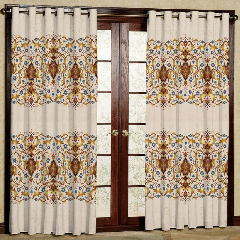   پرده مدل  هازان پانچی کد 101 D سایز 140x200 سانتی متر