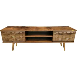 میز تلویزیون کاریزما چوب مدل A.214