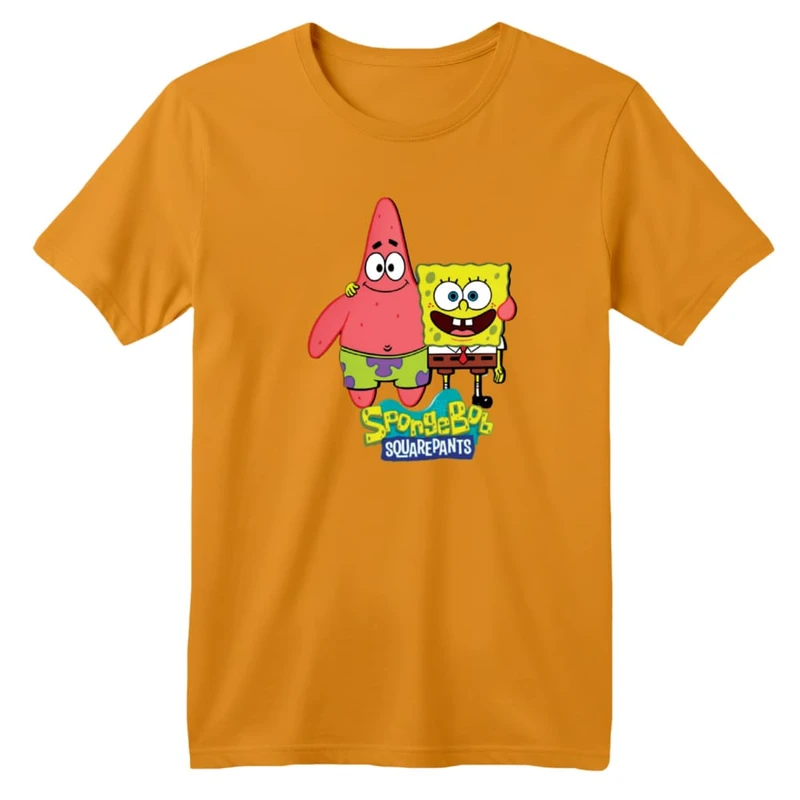 تی شرت آستین کوتاه بچگانه مدل باب اسفنجی و پاتریک