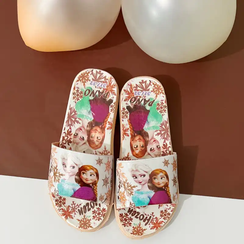 دمپایی دخترانه مدل ملکه یخی - کد 828